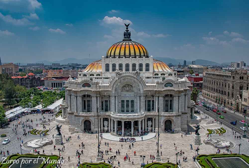 Vista General del palacio de Bellas Artes