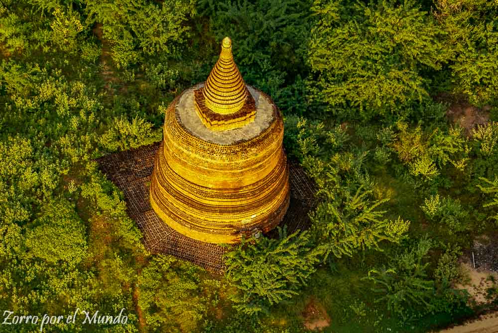 Vista desde el Globo. templos de Bagan