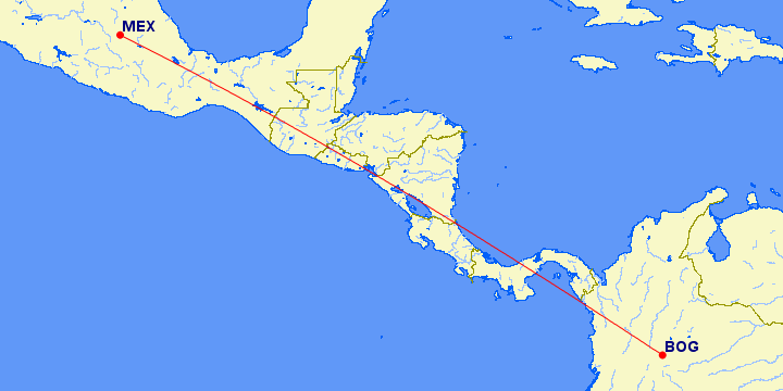 Ruta México-Bogotá