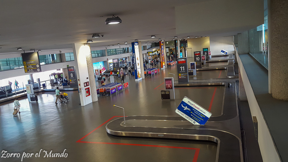 Vista de Equipaje en la Terminal 2 CDMX Familias tarifarias 